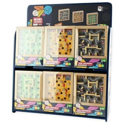 Puzzle IQ drewniany labirynt MIX