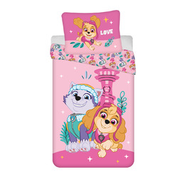 Jerry Fabrics Pościel dziecięca 140x200 Psi Patrol różowa