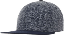 Czapka Melanż Flat Brim, niebieski nakrapiany, One Size