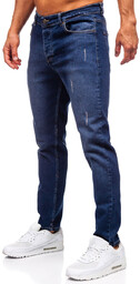Spodnie męskie jeansowe slim fit granatowe Denley Gaudenzio