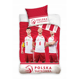 Pościel 160x200 Polska Siatkówka Kurek Kubiak Nowakowski poszewka
