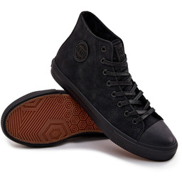 Trampki Męskie Ocieplane Z Eko Skóry Big Star