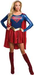 Rubies Oficjalna sukienka damska Supergirl, niebieski/czerwony, S Halloween