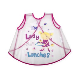 Interbaby Śliniak dziecięcy wodoodporny różowy Lady