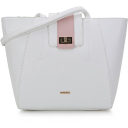 Torba shopperka z ozdobnym zapięciem