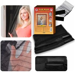 Moskitiera na drzwi balkonowe 110/120/130x210/220 okno magnetyczna drzwiowa