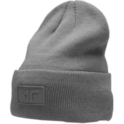 4F Czapka Zimowa Dwuwartwowa U319 Jasny Szary