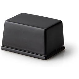 Maselniczka 125 g czarna ceramika 9,5 x 7