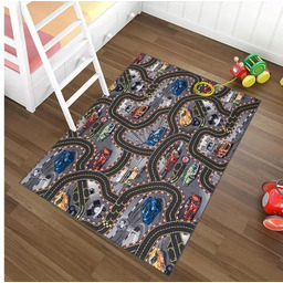 Dywan Disney Cars 250X250 Auta Drogi Wyścigi