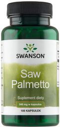 Swanson Saw Palmetto 540 mg, palma sabałowa, 100