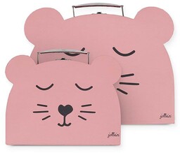 Jollein 2-cz. zestaw walizek dla dzieci Animal Club,