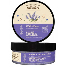 GREEN PHARMACY Peeling cukrowo-solny do ciała Lawenda +