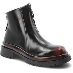 MACIEJKA Botki - K7732-08/00-7 Czarny+Czerwony