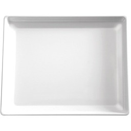 Wyprzedaż - Taca prostokątna z melaminy biała GN