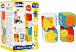 Chicco Wielofunkcyjne kostki 2w1, zestaw 4 kolorowych bloków