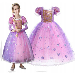 Sukienka Roszpunka Kostium Strój Zaplątani 150 cm,11-12 lat