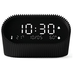 LEXON Budzik Ray Clock LR155MN3 Czarny