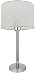 Lampa stołowa Prata 1xE27 maks. 40W chromowany metal/przezroczysty