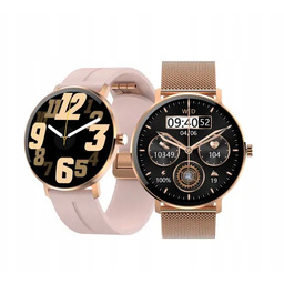 Smartwatch Kiano Watch Venus Złoty Różowy Nfc Amoled