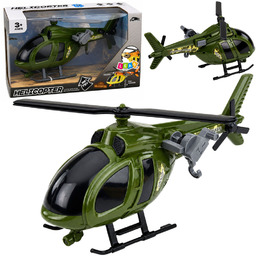 DLA DZIECI ZIELONY HELIKOPTER WOJSKOWY Z DZWIEKI
