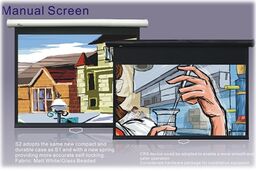 Kraftmann Ekran projekcyjny (1:1) 152x152 cm rozwijany manualnie+