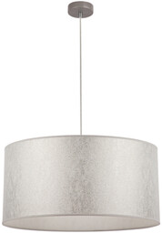 Lampa Wisząca Prata 1xE27 Max.60W Szary Metal/Przezroczysty Kabel