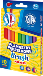 Flamastry pędzelkowe 10 szt Astra AS314023002-83107