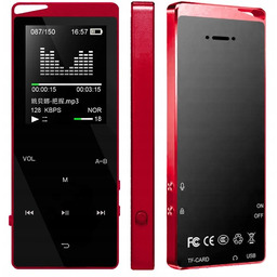 Odtwarzacz MP4 X03 16GB bluetooth głośnik MP3 czerwony