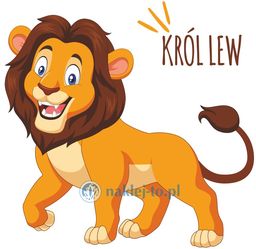 Naklejka dla dzieci król lew naklejka na ścianę
