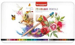 Kredki ołówkowe 72 kol Bruynzeel metalowe pudełko