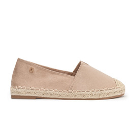Damskie espadryle z plecionym noskiem beżowe
