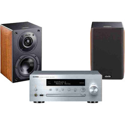 Yamaha CRX-N470D (srebrny) + Nota 240 (orzech)
