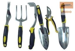 ZESTAW NARZĘDZI OGRODOWYCH 6szt aluminium z sekatorem