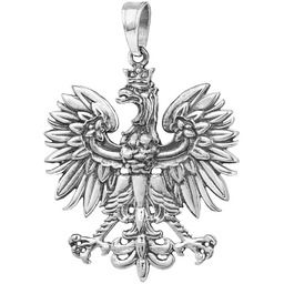 Zawieszka Godło Polski Orzeł srebrny oksydowany