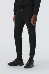 C.P. COMPANY Czarne męskie spodnie dresowe Cargo