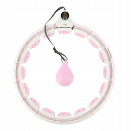 HHW06 Hula Hop Pink Z Wypustkami I Obciążnikiem