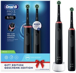 Braun Oral-B szczoteczka elektryczna PRO3 3900 BLACK Crossaction