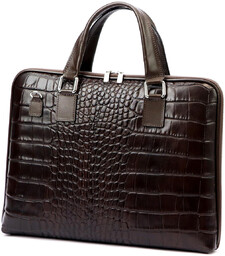 Skórzana damska teczka Camilla 777 CROCO