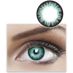 Soczewki kolorowe BioAir Shiny Turquoise TURKUSOWE Moc 0.0