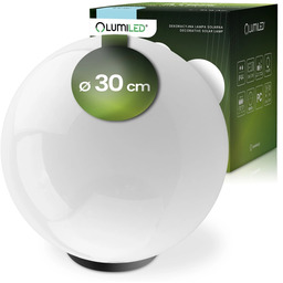Lampa ogrodowa 30cm solarna wbijana IP44 6500K biała