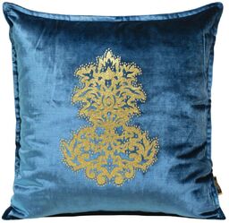 Poszewka 45 x 45 Dekoracyjna Welwet ROYAL4 Niebiesk