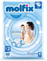 Molfix Pieluszki Mini 2 3-6 Kg Noworodek 68