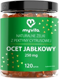 MyVita Ocet jabłkowy Naturalne żelki, 120 sztuk