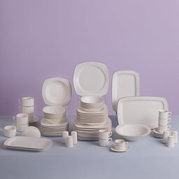 Karaca Timeless Gold Square 84-częściowy zestaw naczyń