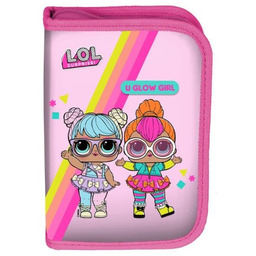 Paso, Lol Surprise, piórnik z wyposażeniem, różowy