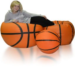 Piłki basketball zestaw xxxl+xxl+l polskie pufy