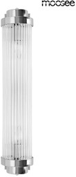 MOOSEE lampa ścienna COLUMN 60 srebrna, szkło, glamour,