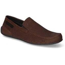 Mokasyny Polbut 2105P Brązowe nubuk Polbut 2105P/N Brąz