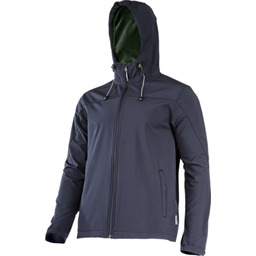 Kurtka softshell z kapturem czarna "3XL" CE LAHTI