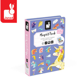 Układanka magnetyczna dla dzieci Jednorożce Magnetibook J02584 Janod